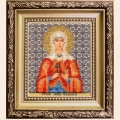 Набор для вышивания бисером ЧАРИВНА МИТЬ "Икона святой мученицы Клавдии"